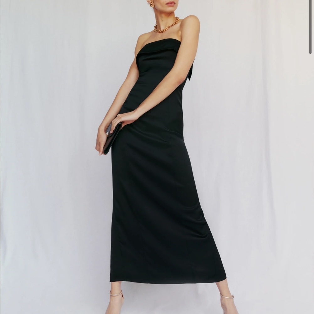Reformation Johan Satin Dress - 6